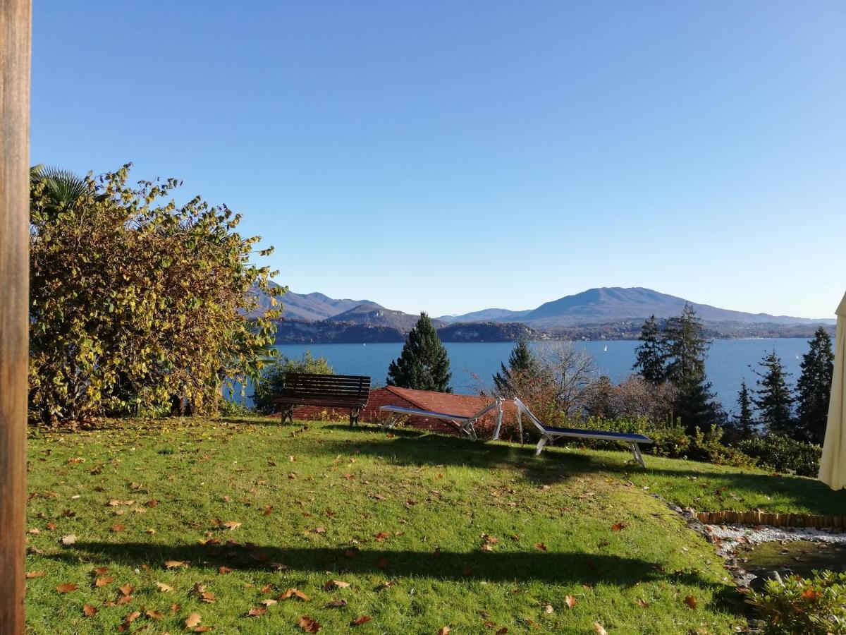 Romantica Casetta Nel Verde Con Vista Sul Lago Belgirate Eksteriør billede