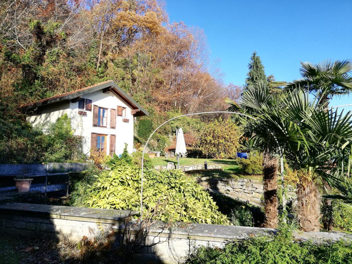 Romantica Casetta Nel Verde Con Vista Sul Lago Belgirate Eksteriør billede
