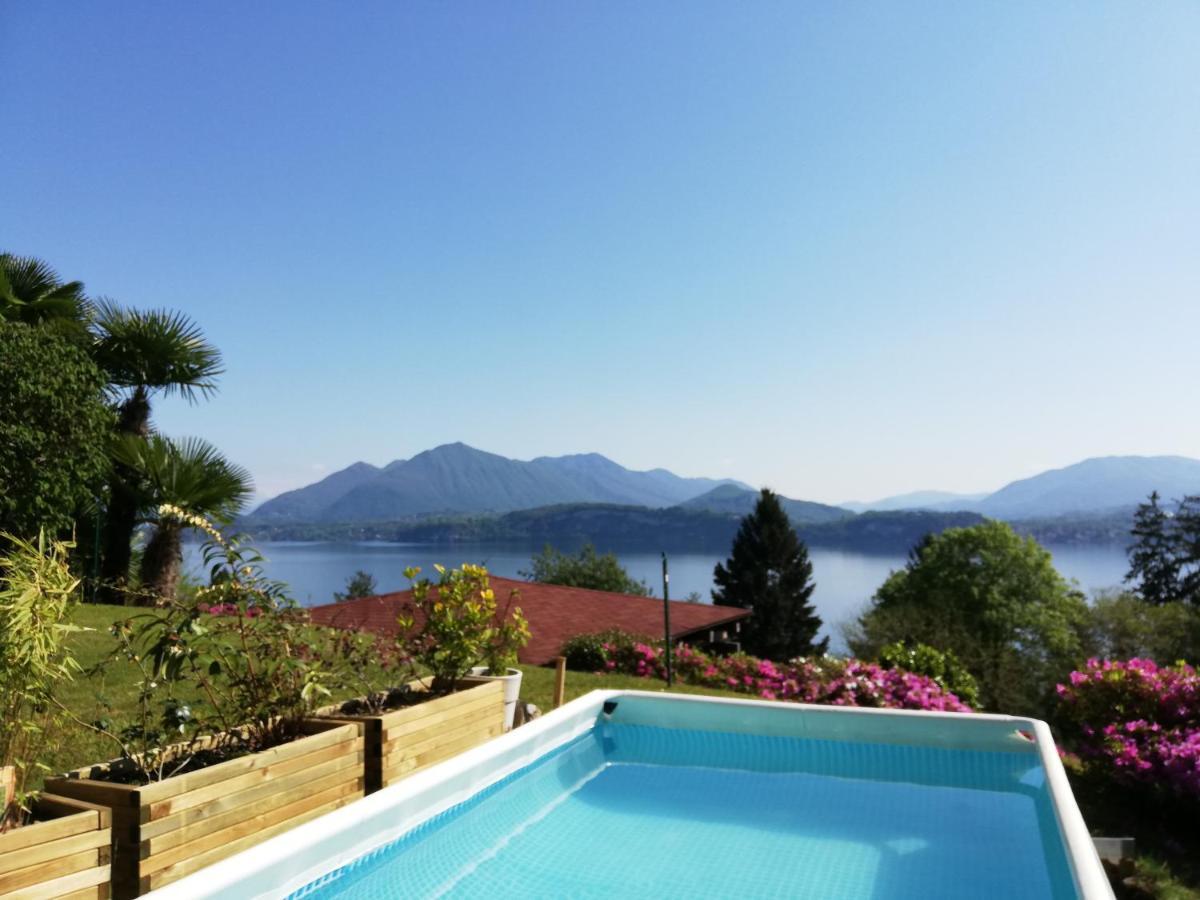 Romantica Casetta Nel Verde Con Vista Sul Lago Belgirate Eksteriør billede